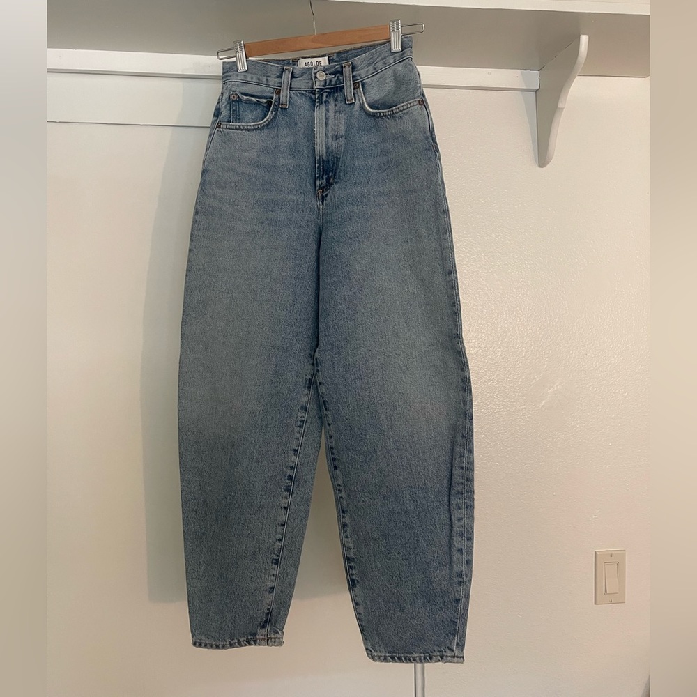 AGOLDE Balloon high-rise tapered jeans